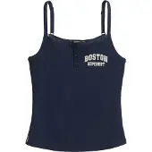 Superdry Femme Caraco Boutonné à Motif Athletic Essentials Bleu Marine Taille: 36