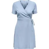 ONLY Addiction-caro Short Sleeve Short Dress Bleu L Femme