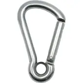 Kong Italy Harness Kl With Eyelet Snap Hook Argenté 120 mm