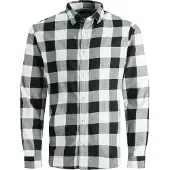 Jack & Jones Chemise 'Gingham' noir / blanc