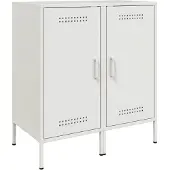 vidaXL Sideboards 2 pcs. Blanc 36x39x79 cm Acier