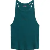 Superdry Femme Débardeur à dos Nageur et Logo Essential Vert Taille: 42