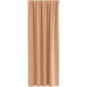 vidaXL Rideaux occultants avec anneaux 2 pcs brun clair 260 x 140 cm