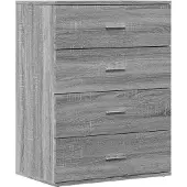 vidaXL Sideboard Gris Sonoma 60x39x80 cm Bois composite