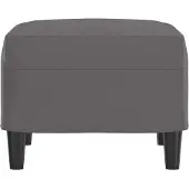 vidaXL Repose-pied Gris 70x55x41 cm Similicuir