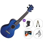Mahalo MH2-TBU SET Trans Blue Ukulélé concert