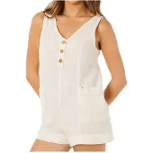 Rip Curl Classic Surf Sleeveless Romper Beige XS Femme