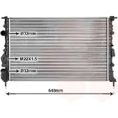 VAN WEZEL Radiateur, refroidissement du moteur (1710-2587) adaptable sur Renault