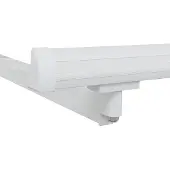 vidaXL Cadre d'auvent réglable, blanc, 3,5 x 2 m, acier