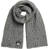 Superdry Femme Écharpe Torsadée Luxe, Gris Foncé, Taille: 160x27cm