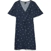 Vero Moda Robe-chemise 'VMALBA' bleu marine / jaune / vert foncé