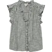 Vero Moda Kaori Sleeveless Shirt Beige L Femme