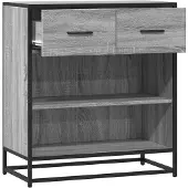 vidaXL Sideboard Gris Sonoma 68x35x76 cm Bois composite