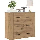 vidaXL Sideboard Chêne Artisan 80x33x70 cm Bois composite