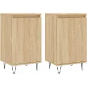 vidaXL Sideboards 2 pcs. chêne Sonoma 40x35x70 cm bois composite