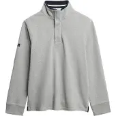 Superdry pour homme. M2014057A Pull Classic Half gris (S), Casuel, Coton
