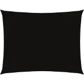 vidaXL Voile de parasol tissu oxford rectangulaire 6x8 m noir