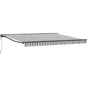 vidaXL Cadre d'auvent anthracite et blanc 400 x 300 cm