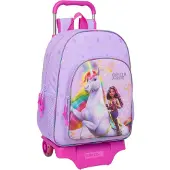 Unicorn Academy Wheeled Backpack Violet Enfants