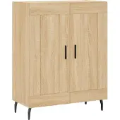 vidaXL Sideboard chêne Sonoma 69,5x34x90 cm Matériau dérivé du bois