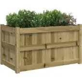 vidaXL Jardinières 2 pcs bois de pin imprégné