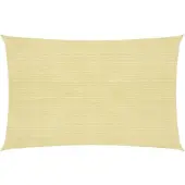 vidaXL Voile d'ombrage 160 g/m² Beige 2x3,5 m PEHD