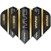 Winmau Prism Delta Flights - MvG Black and Gold Stripes