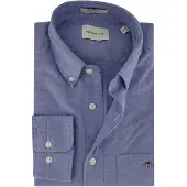 Gant pour homme. 3000200 Chemise Oxford Regular Fit bleu ciel (XXL), Casuel, Coton, Classique, Manche longue