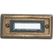 Heidemann 70301 Plaque de sonnette avec plaque d'identité 1 fois bronze 24 V/1A