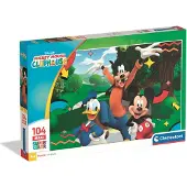 Clementoni , grand puzzle en pièces Mickey Mouse Clubhouse - 104 pièces.