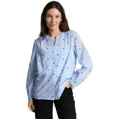 Tom Tailor Chemisier bleu clair / noir