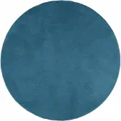 vidaXL Tapis OVIEDO à poils courts turquoise Ø 120 cm