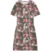 Schiesser Chemise de nuit ' Modern ' marron / kaki / rose