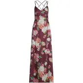 Vera Mont Robe vert / rose pastel / rouge foncé / blanc