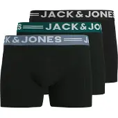Jack & Jones Boxers 'Sense' bleu clair / vert foncé / noir / blanc