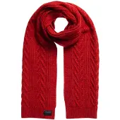 Superdry Cable Lux Scarf Rouge Femme