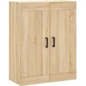 vidaXL Highboard chêne Sonoma 69,5x34x180 cm Matériau dérivé du bois