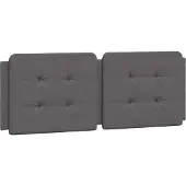 vidaXL Coussin de tête de lit "Zadar" Gris 120 cm Similicuir