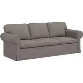 vidaXL Canapé Taupe 215 x 82 x 80 cm Mét¿¿