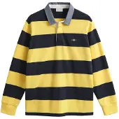Gant 2004083 Long Sleeve Polo Jaune S Homme