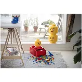LEGO Boîte de rangement pour tête de minifigurine garçon