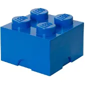 LEGO Brique de rangement 4 tenons - bleu