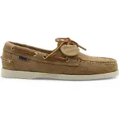 Sebago pour homme. 78123GW Portland Artisan Ox taupe Portland Artisan Ox Chaussures de bateau en cuir (41), Plat, Lacets, Casuel