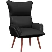 vidaXL fauteuil Noir 69 x 74 x 93 cm Cuir artificiel