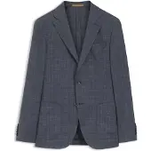 BOSS Veste Slim Fit en laine vierge, soie et lin
