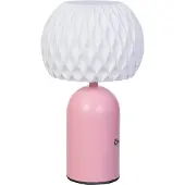 Luxform Lampe de table Obidos rose rechargeable par USB