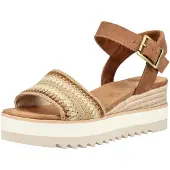 Toms Diana Sandalen Touwzool - Cognac - Maat 39