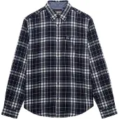Superdry Chemise bleu / bleu marine / blanc