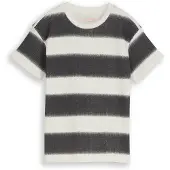 Tom Tailor T-Shirt anthracite / blanc cassé
