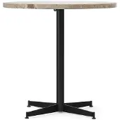 Audo Copenhagen Nook Table à Manger Ø80 cm | Black | Kunis Breccia Stone